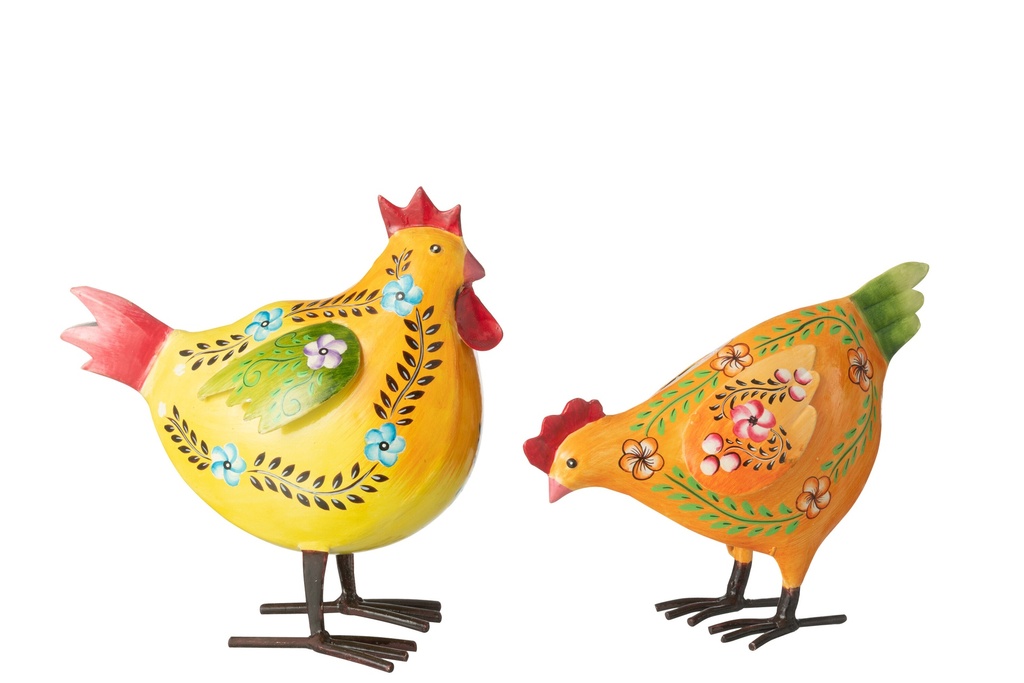 Dessins de poule Verdure Mélange de fer