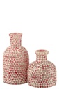 Heart Mosaic Glass Pink Large