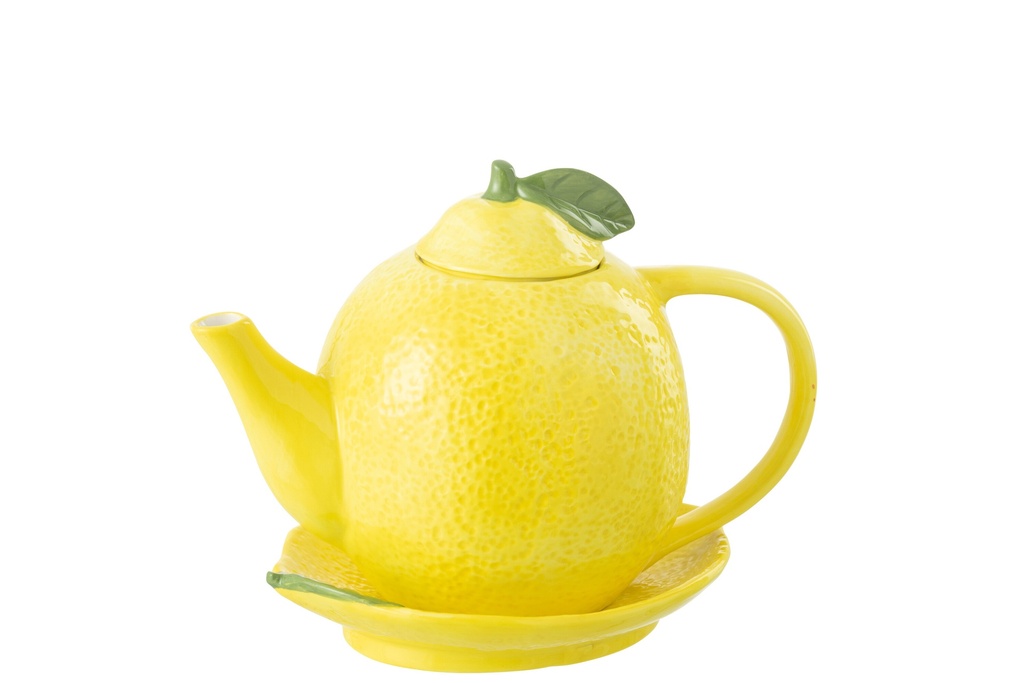 Théière + Assiette Citron Dolomite