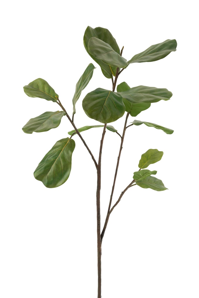 Fiddle-Leaf Branch Plastic Dark Green