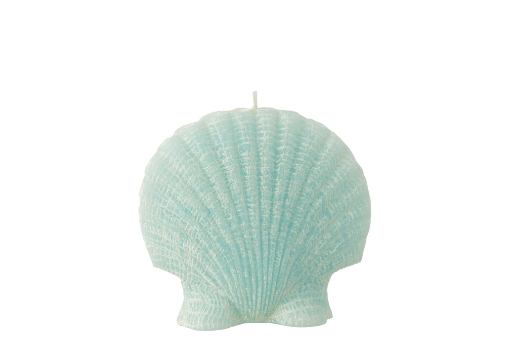 Bougie Coquillage Cire Azur Grande - 8 Heures
