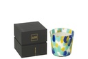 Bougie parfumée Noa Bleu/Jaune Petite - 50 heures