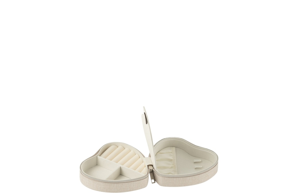 Jewellery Box Hart Polyester Grey