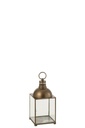 Lanterne Hagrid Verre/Fer Bronze S