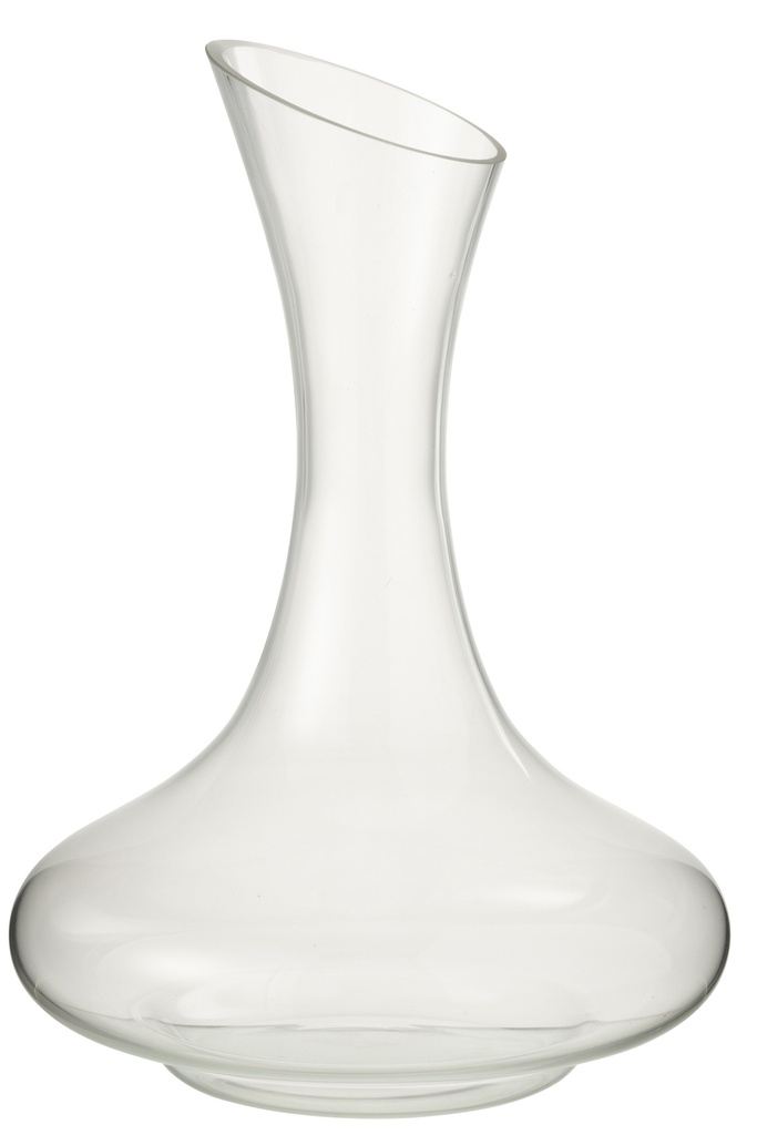 Carafe T en verre transparent