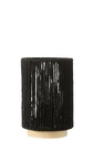Table Lamp Led Cylindrical Metal/Cotton