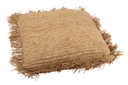 Coussin Carré Raphia Naturel Grand