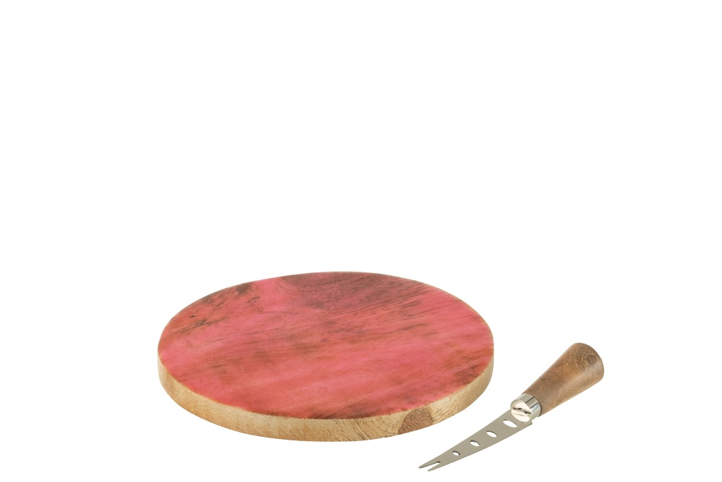 Plateau à fromages + Couteau rond Mangue