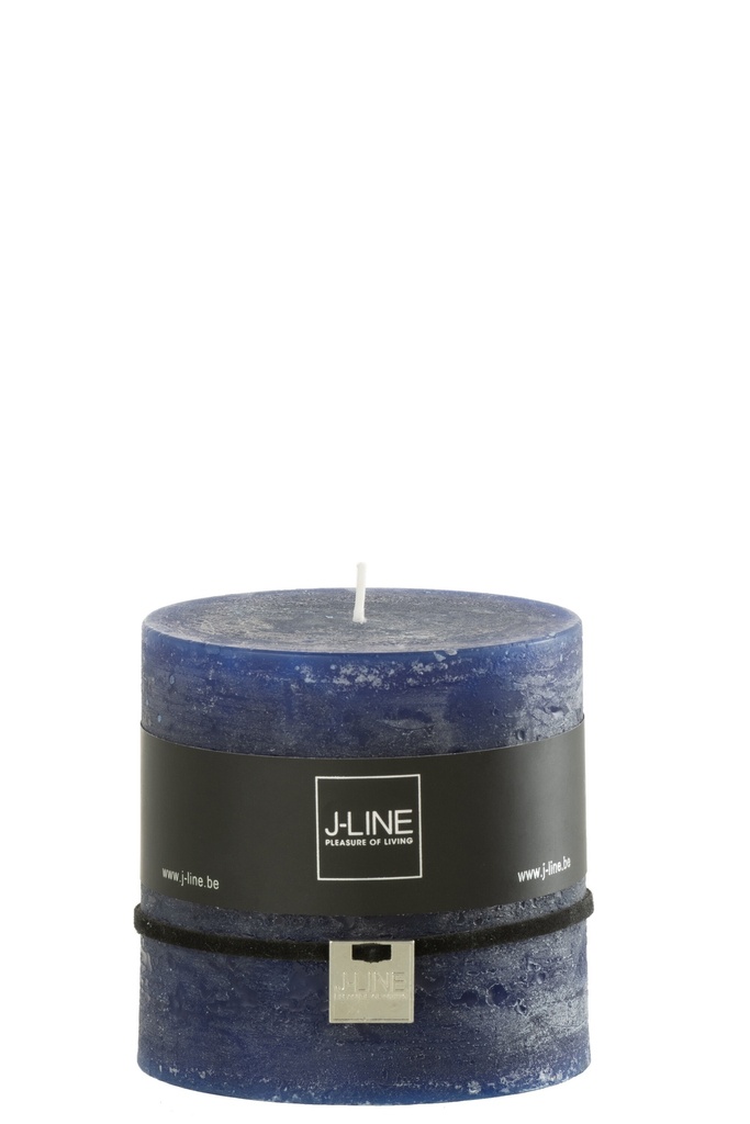 Bougie Cylindrique Bleu Foncé 64H