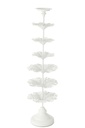 Bougeoir Arbre Métal Blanc