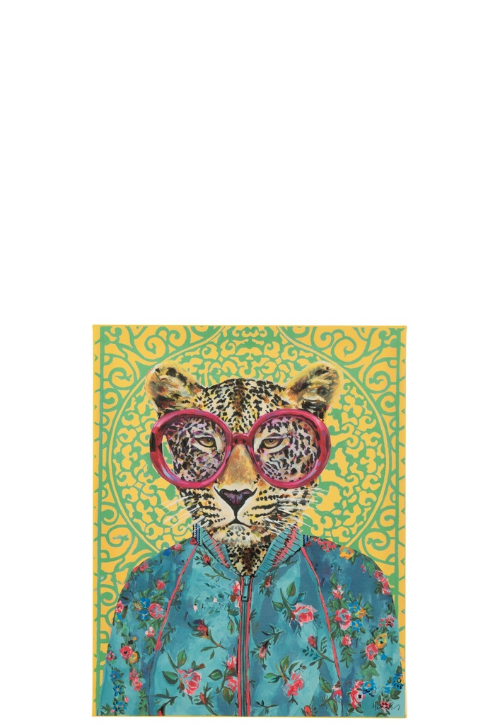 Toile Popart Tigre Décoration Murale