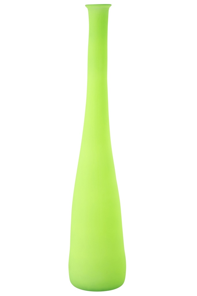 Vase Bouteille Verre Vert Néon