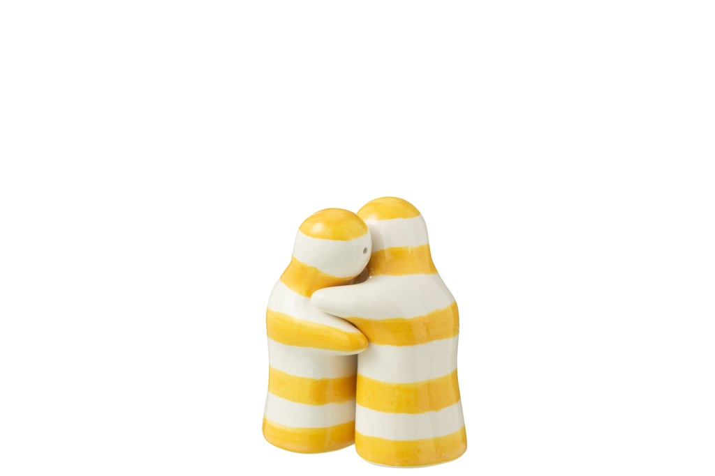 Salt&Pepper Granada Stripes Céramique Blanc/Jaune