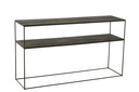 Console rectangulaire en bois recyclé/métal noir