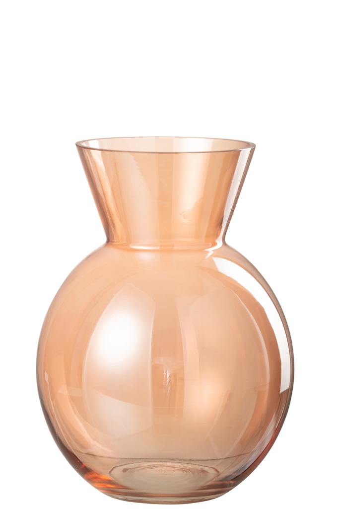 [30352] Vase Lucy en verre orange grand format
