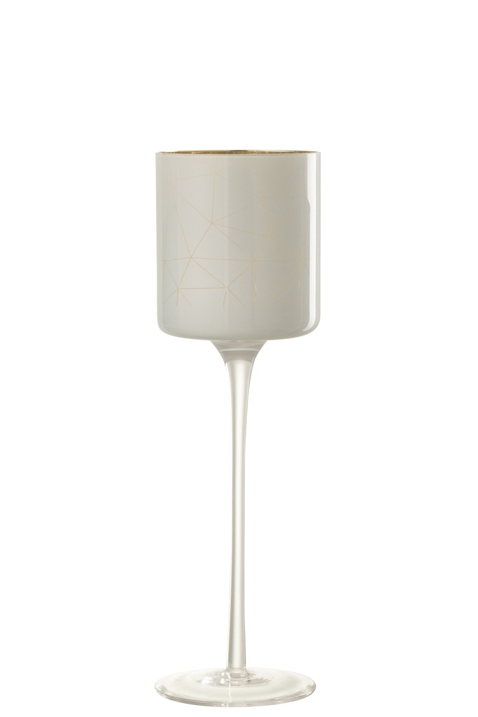 [35233] Tealight Holder On Foot Milano