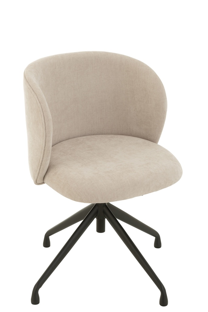 [35005] Chair Turn/Up/Down Textile Beige