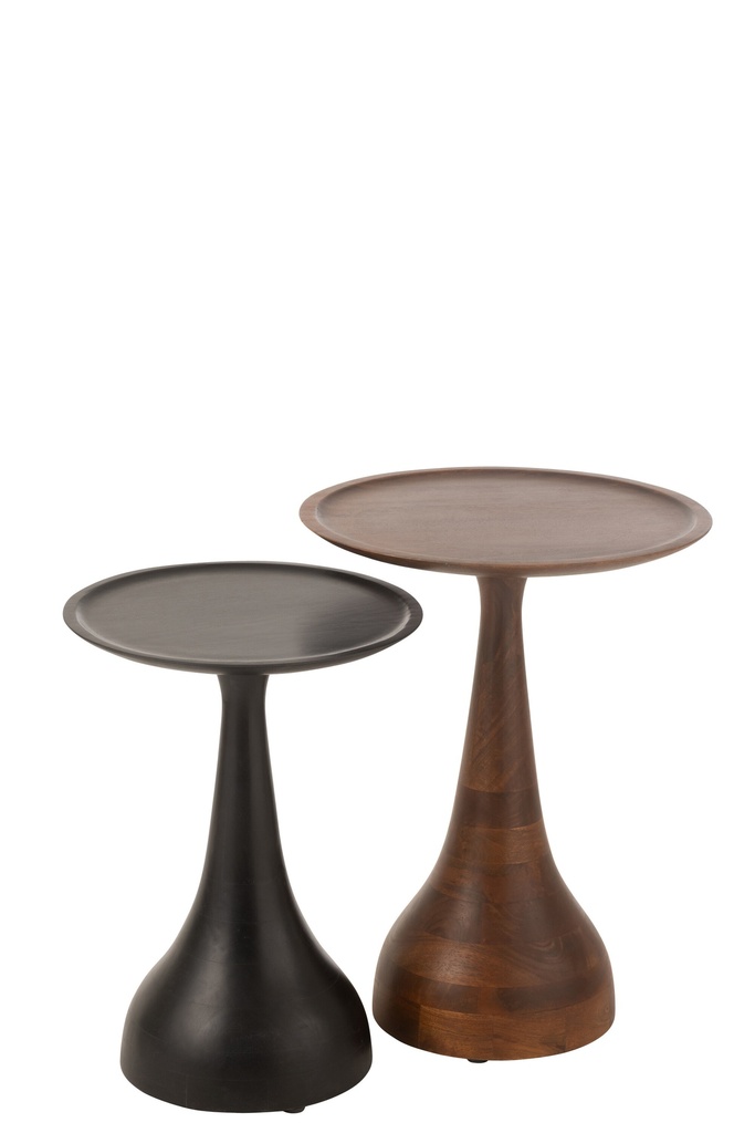 [46008] Ensemble de 2 tables d'appoint Paro