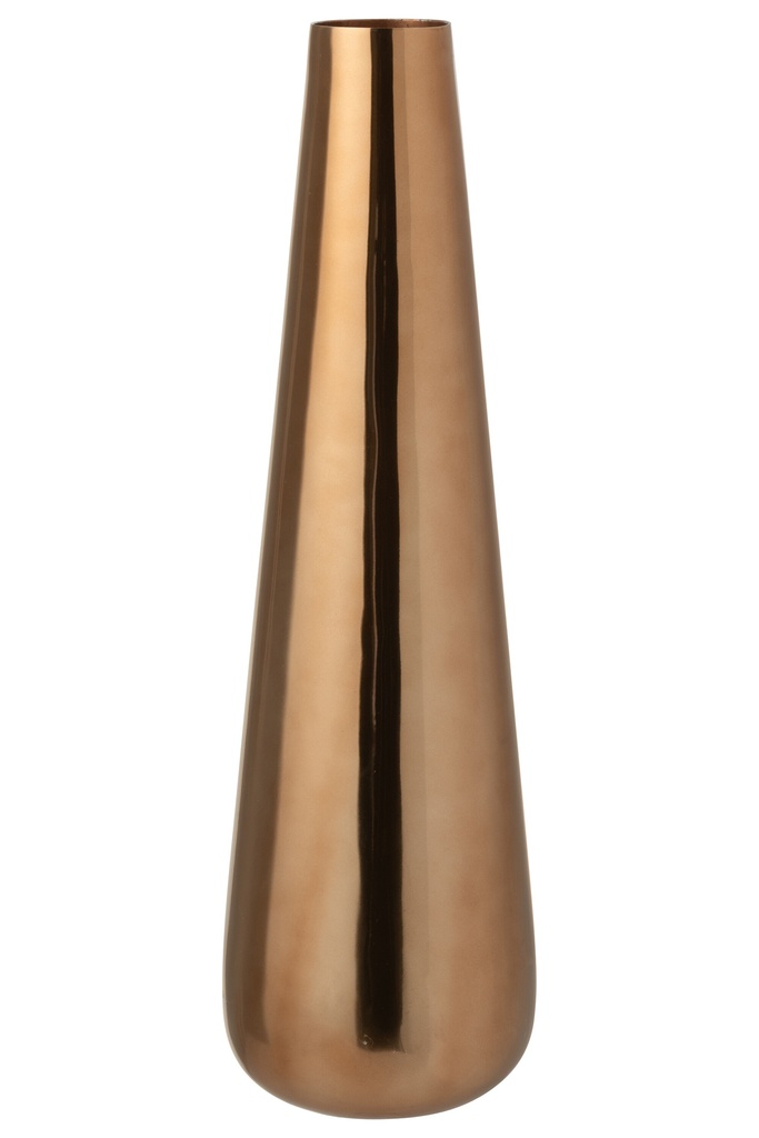 [57631] Floor Vase Aluminium Gold Colored