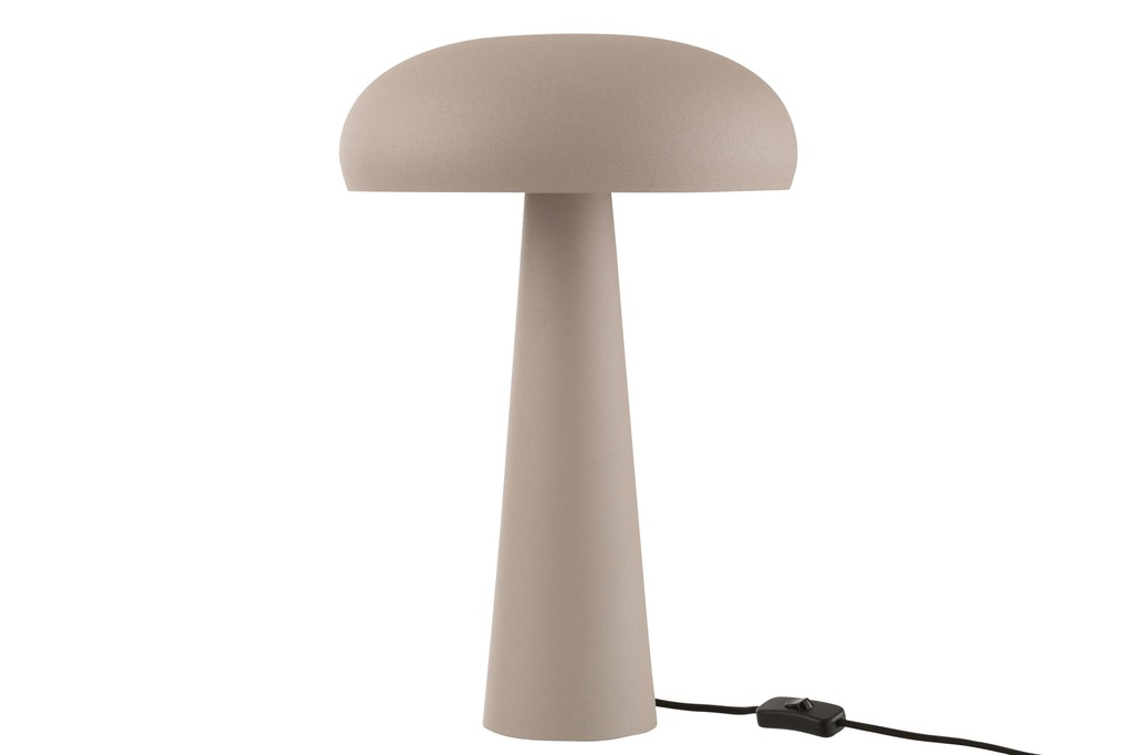 Lampe de table en fer grège