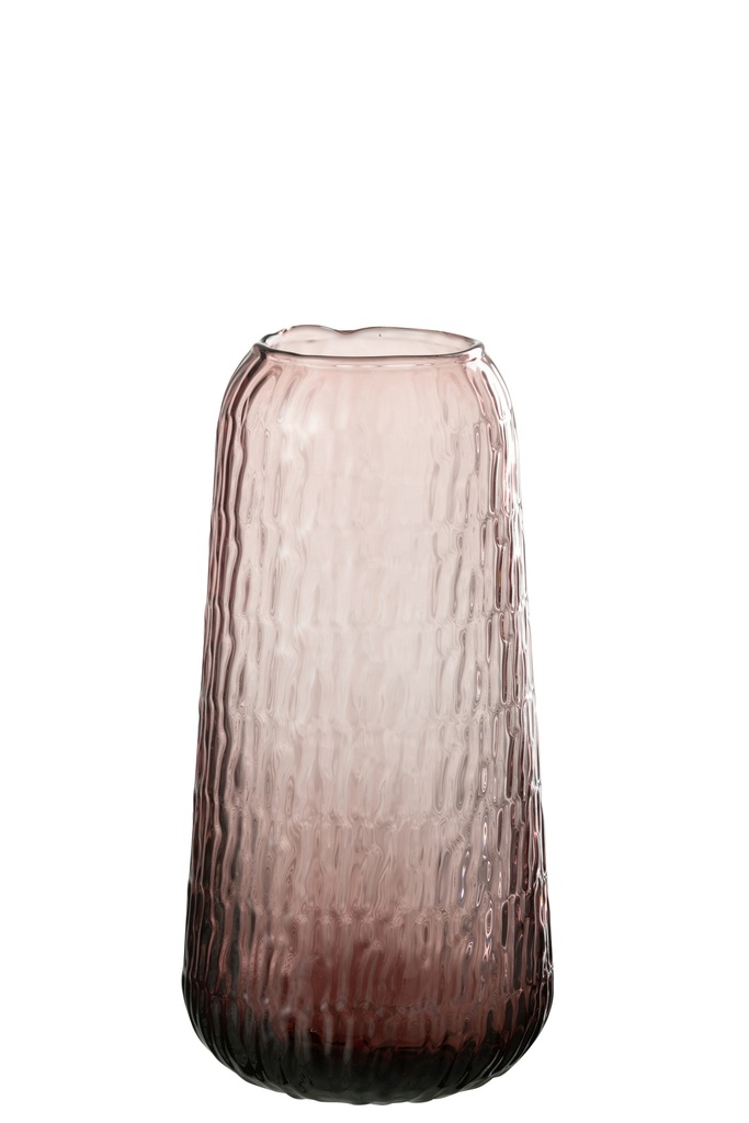 [49612] Vase Lolita Glass Pink Large