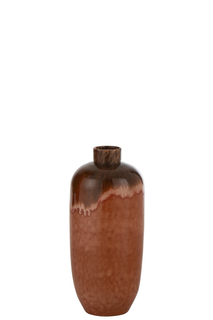 Vase Aline Céramique Brun Rouille