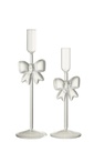 Set Of 2 Candle Holder Glass