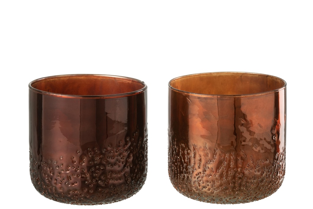 [35120] Miroir Hurricane Cuivre/Verre Rouge Moyen