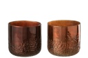 Miroir Hurricane Cuivre/Verre Rouge Moyen