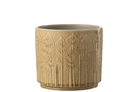 Pot de fleurs Feuille Céramique Beige Grand