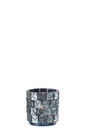 Hurricane Square Mosaic Glass Dark