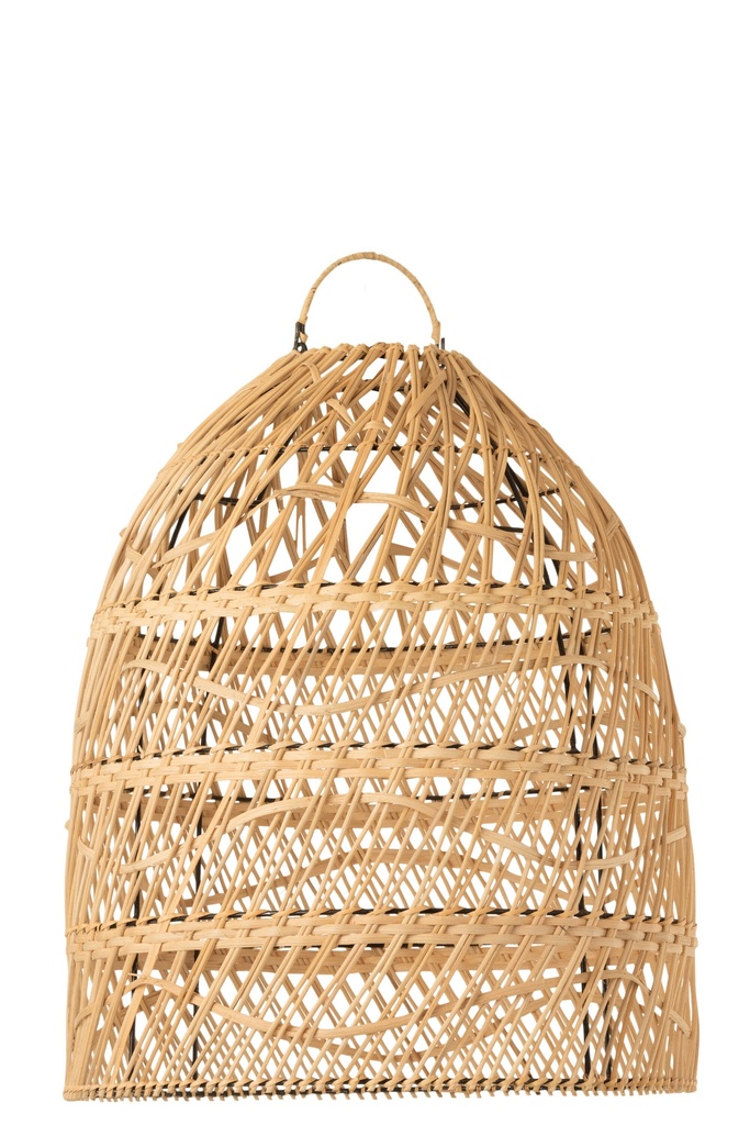 [10863] Lamp Shade Waves Rattan Natural