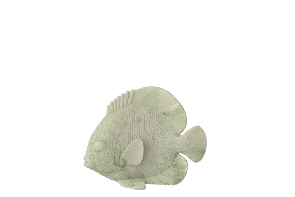 [60028] Fish Polyresin Mint Green Small