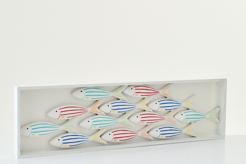 [60562] Wall Objects Fish MDF Multi