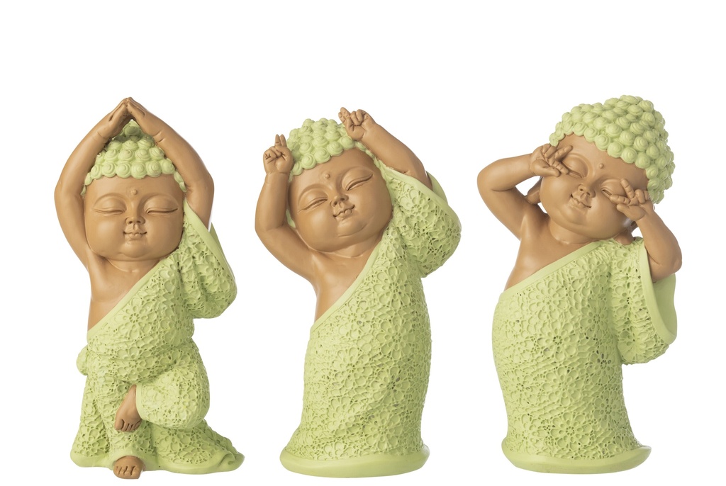 [60709] Monk Funny Polyresin Mint Green