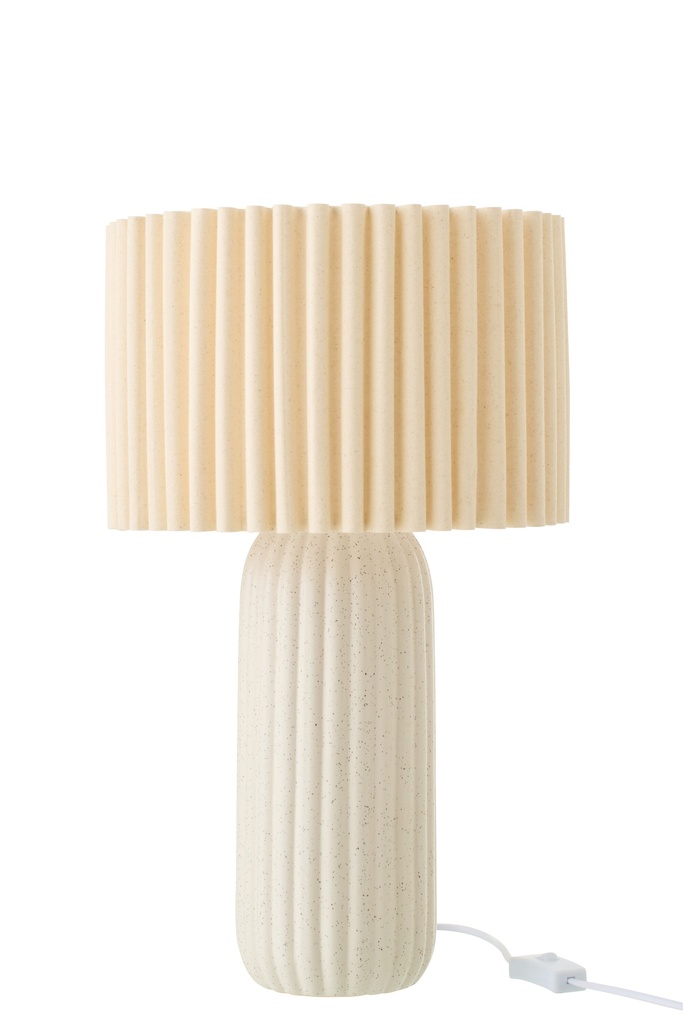 [63878] Table Lamp Esmee Ceramic Off-White