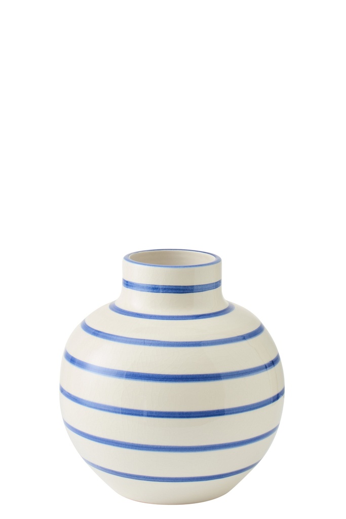 [62853] Vase Ceramic Blue/White