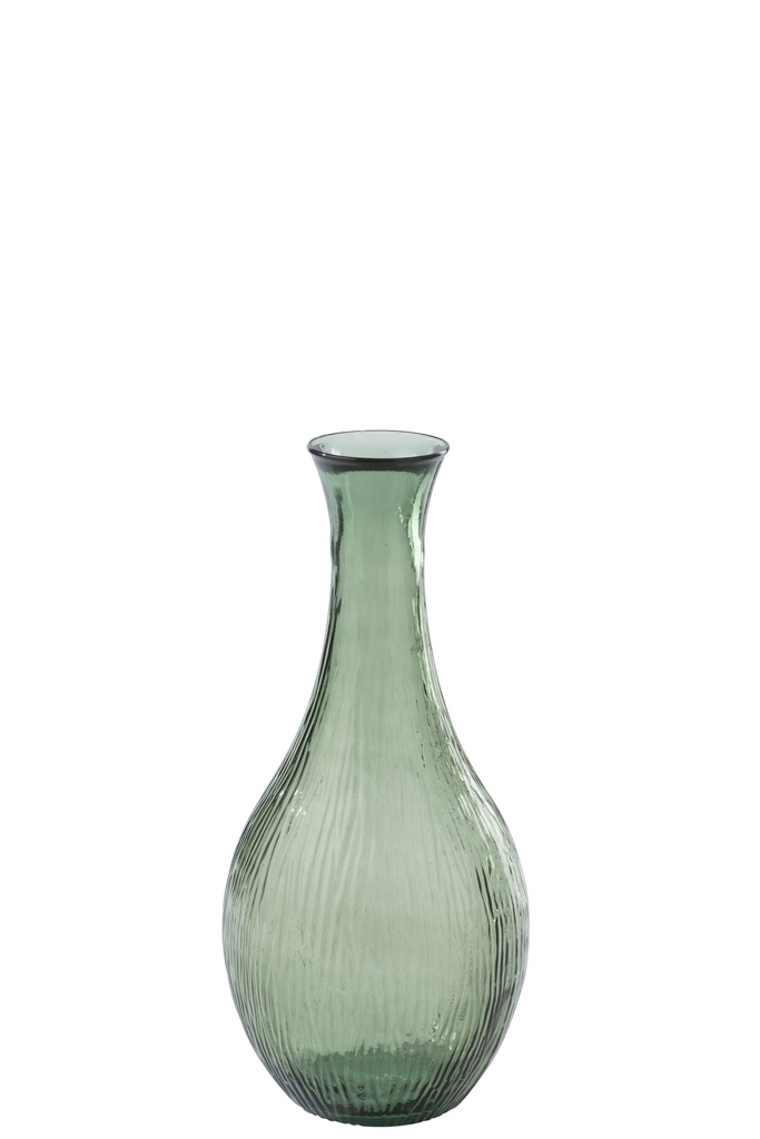[62651] Floor Vase Glass Olive