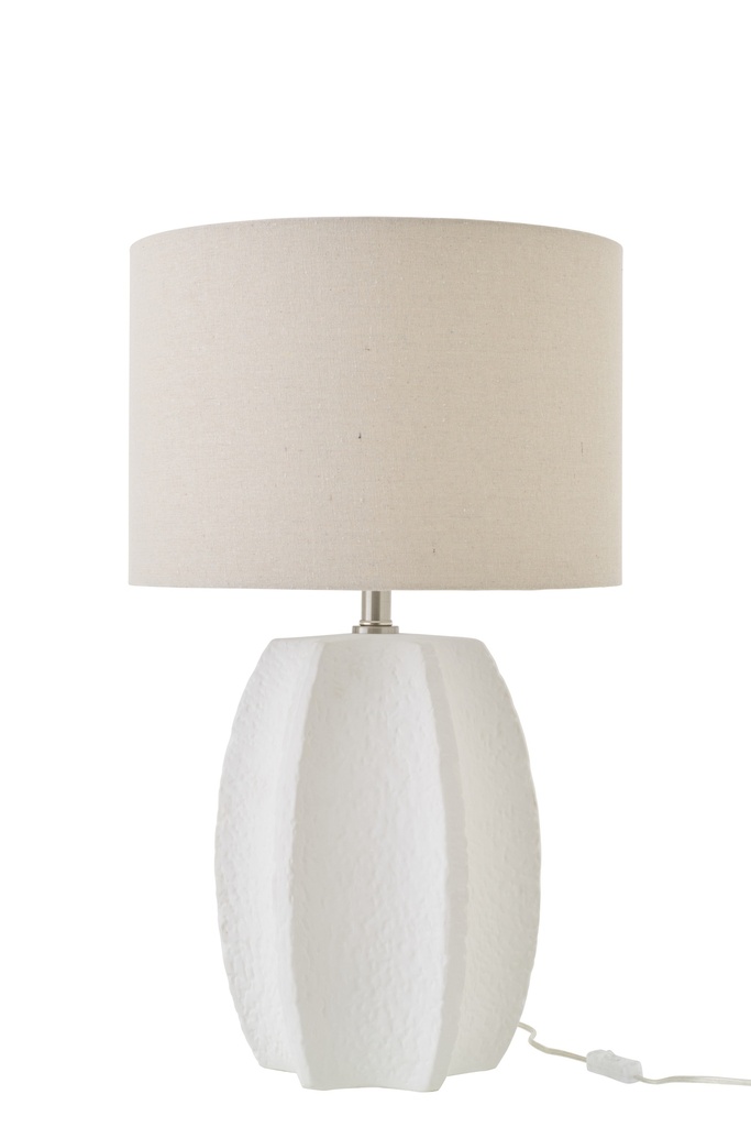 [63889] Table Lamp Ceramic White