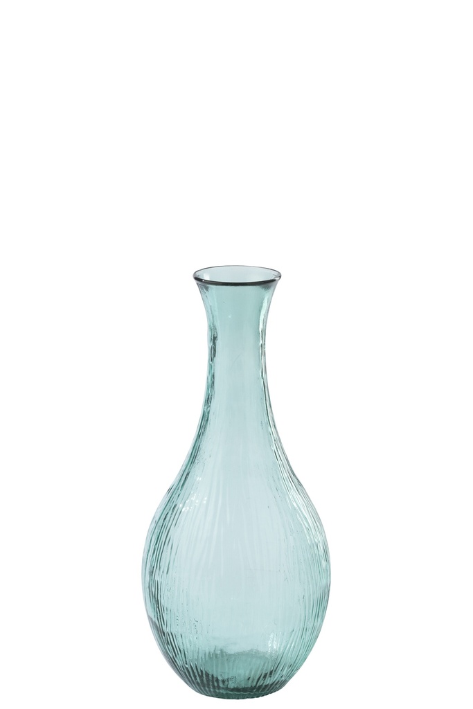 [62666] Floor Vase Glass Azure Blue