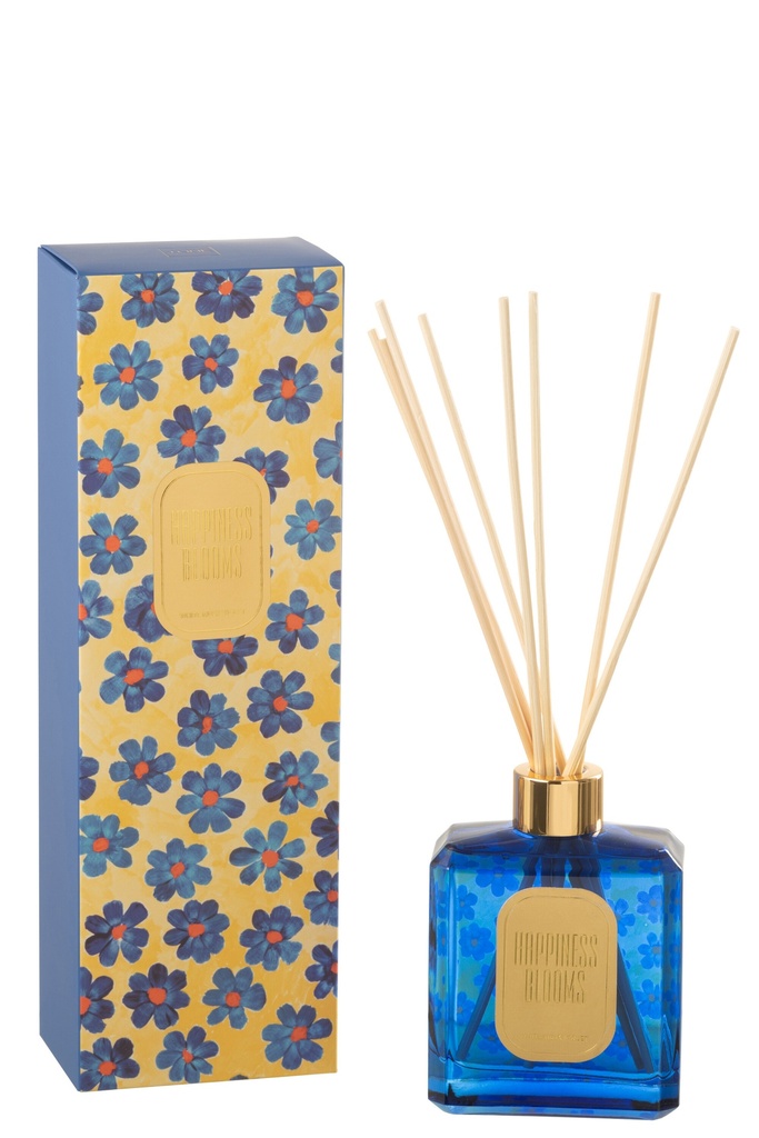 [40663] Scented Oil Flowers Blue/Yellow