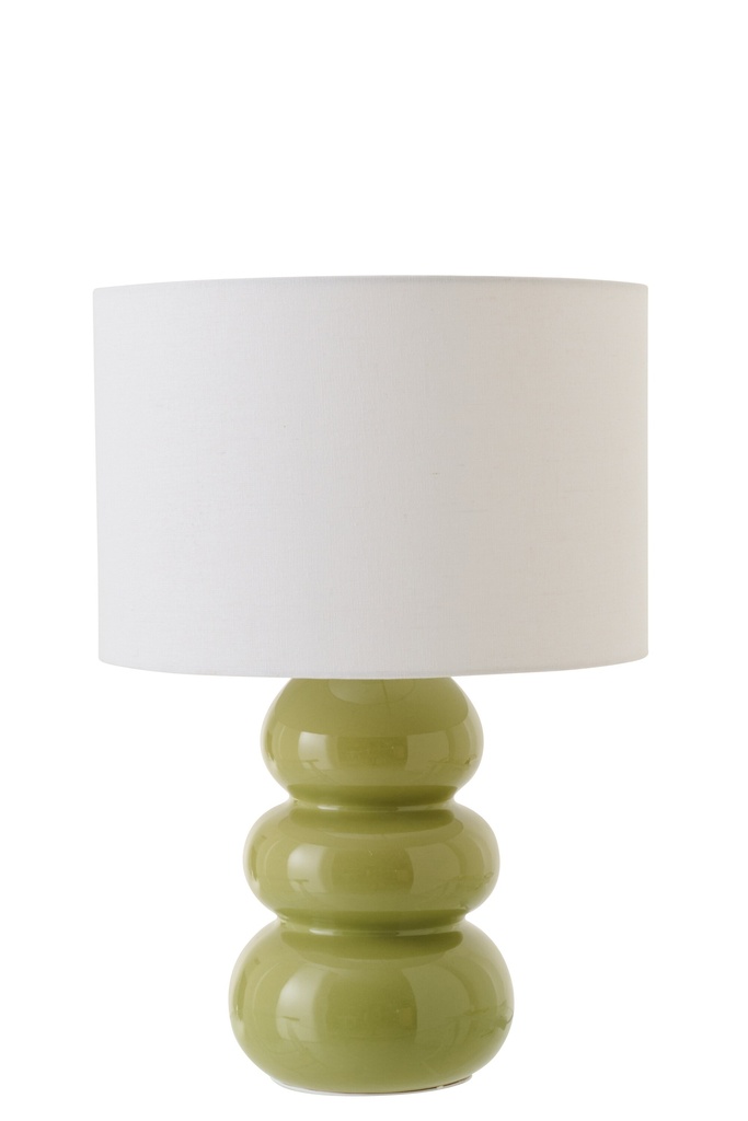 [64076] Table Lamp Victor Ceramic Green