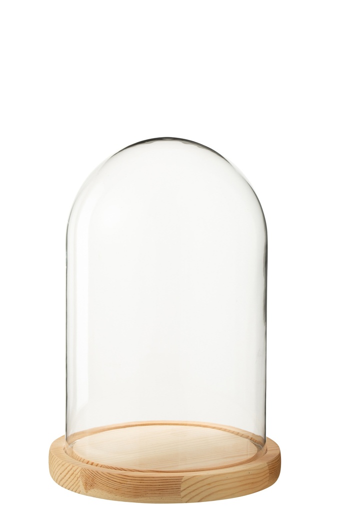 [56493] Decorative Bell Jar Glass Natural