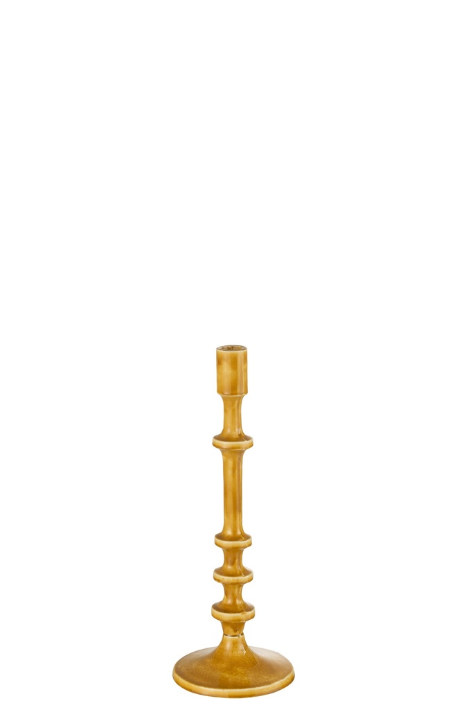 [30132] Candleholder Classic Aluminium Ochre S