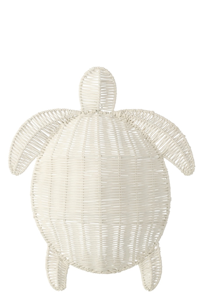 [62386] Wall Decoration Turtle Iron Off-White