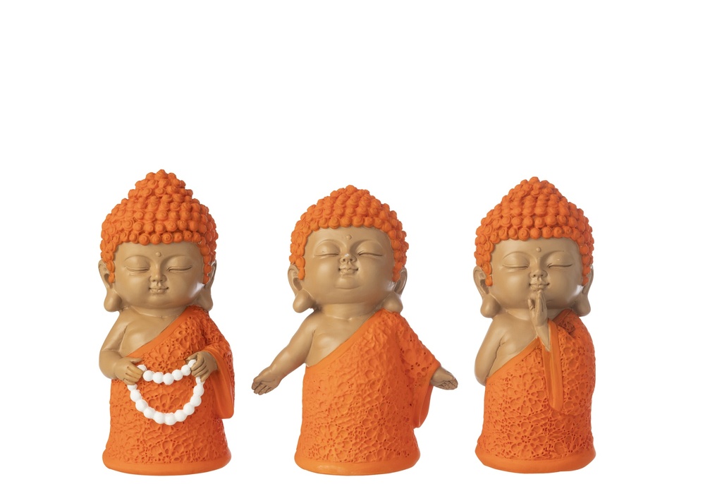 Monk Chain Polyresin Orange Assortment