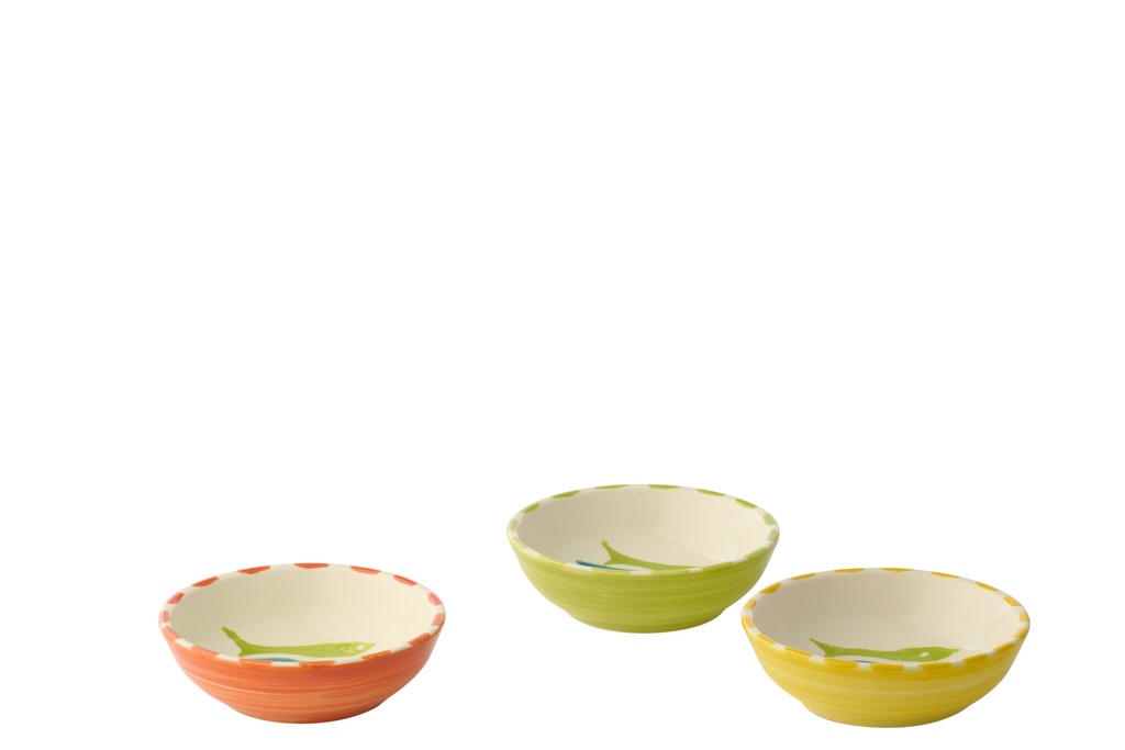 Bowl Fish Ceramic Multi Small