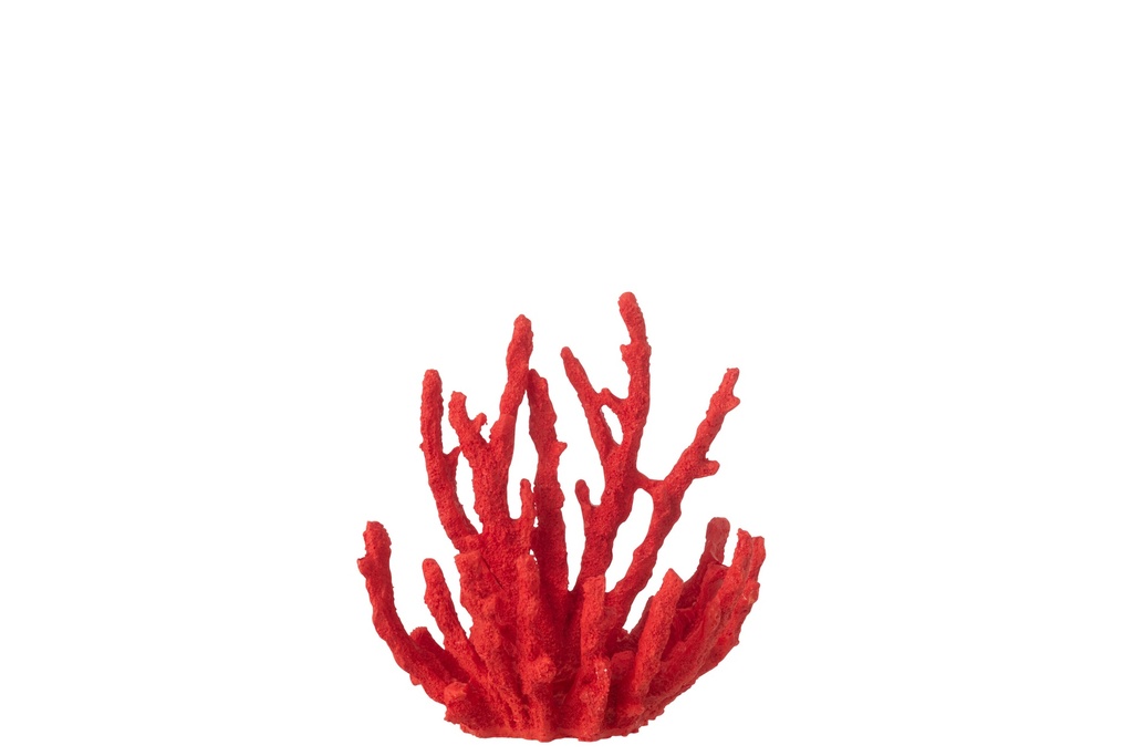 [60040] Coral Polyresin Red Medium