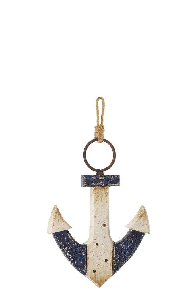 Anchor Paulownia Wood Blue/White Small