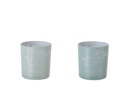 Tealight Holder Fish Glass Grey